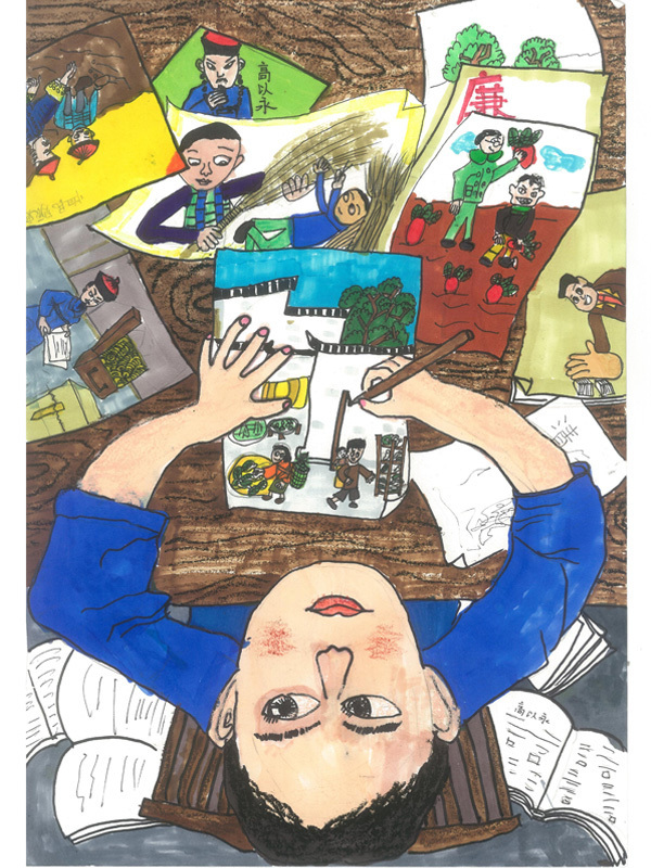 清华附中嘉兴实验美狮贵宾会207班范亦铖 《拿起手中的画笔》.jpg